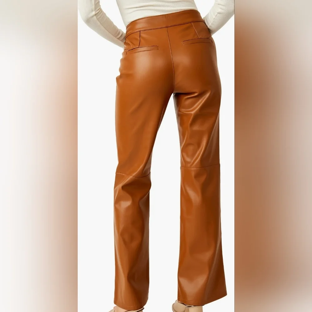 NWOT Free People Faux Leather Pants - Picture 2 of 5